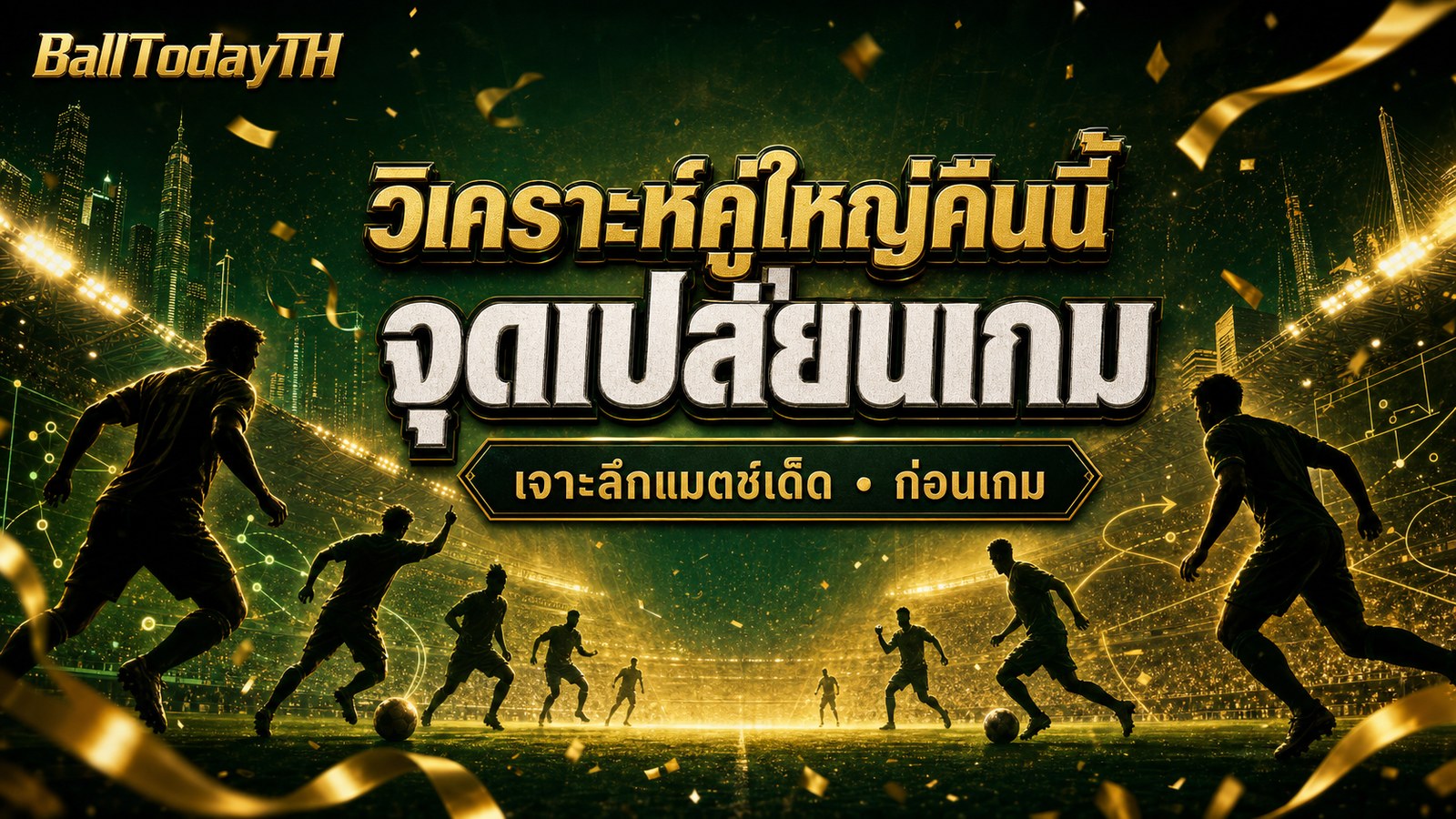 วิเคราะห์คู่ใหญ่คืนนี้ จุดเปลี่ยนเกม เจาะลึกแมตช์เด็ด