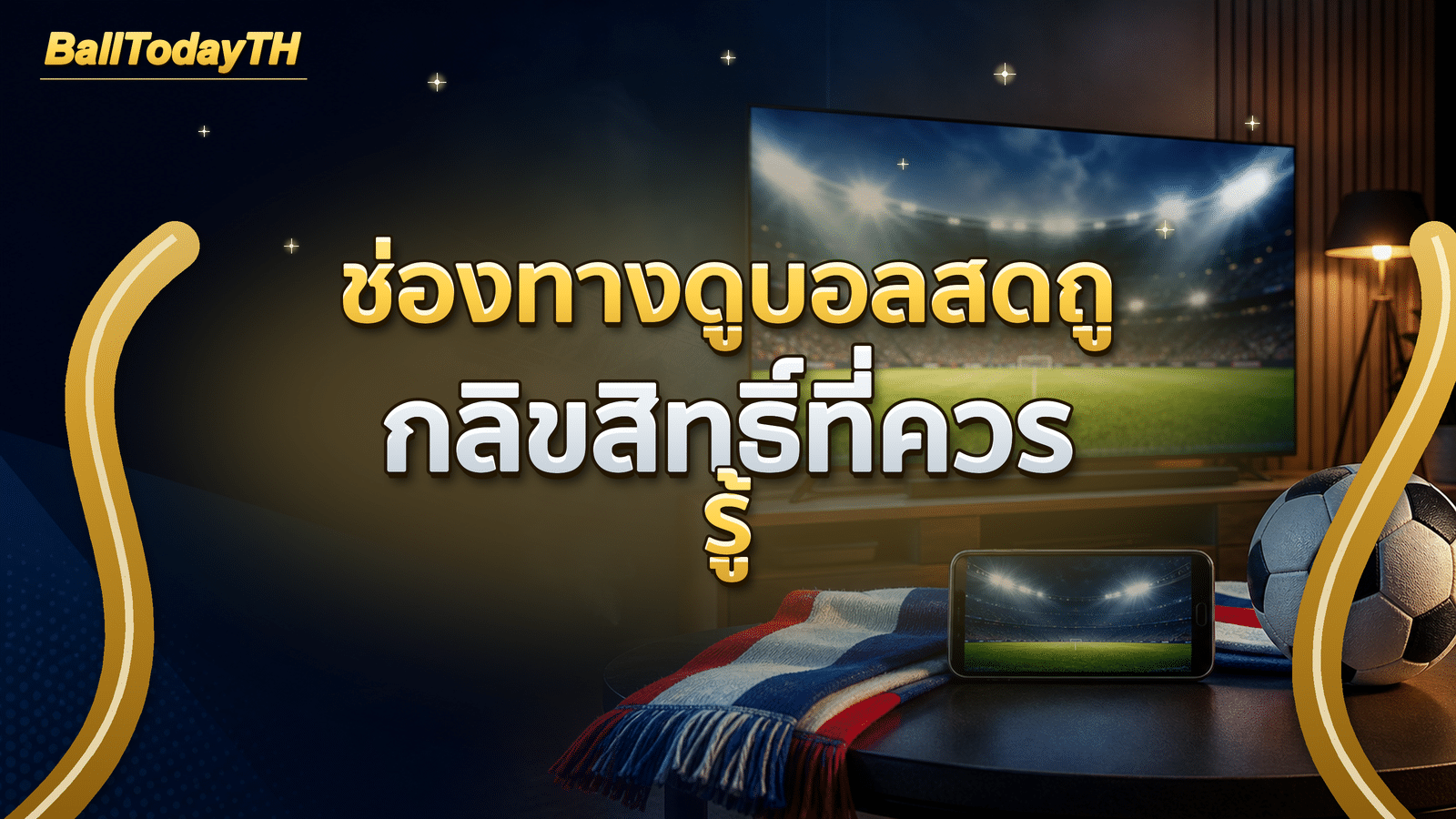 ช่องทางดูบอลสดถูกลิขสิทธิ์ที่ควรรู้