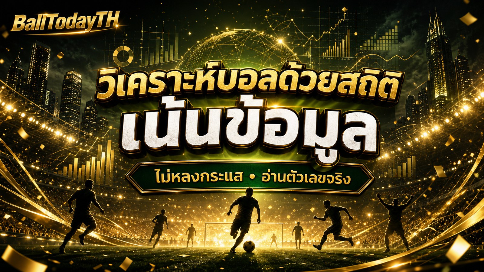 วิเคราะห์บอลด้วยสถิติ เน้นข้อมูล ไม่หลงกระแส อ่านตัวเลขจริง