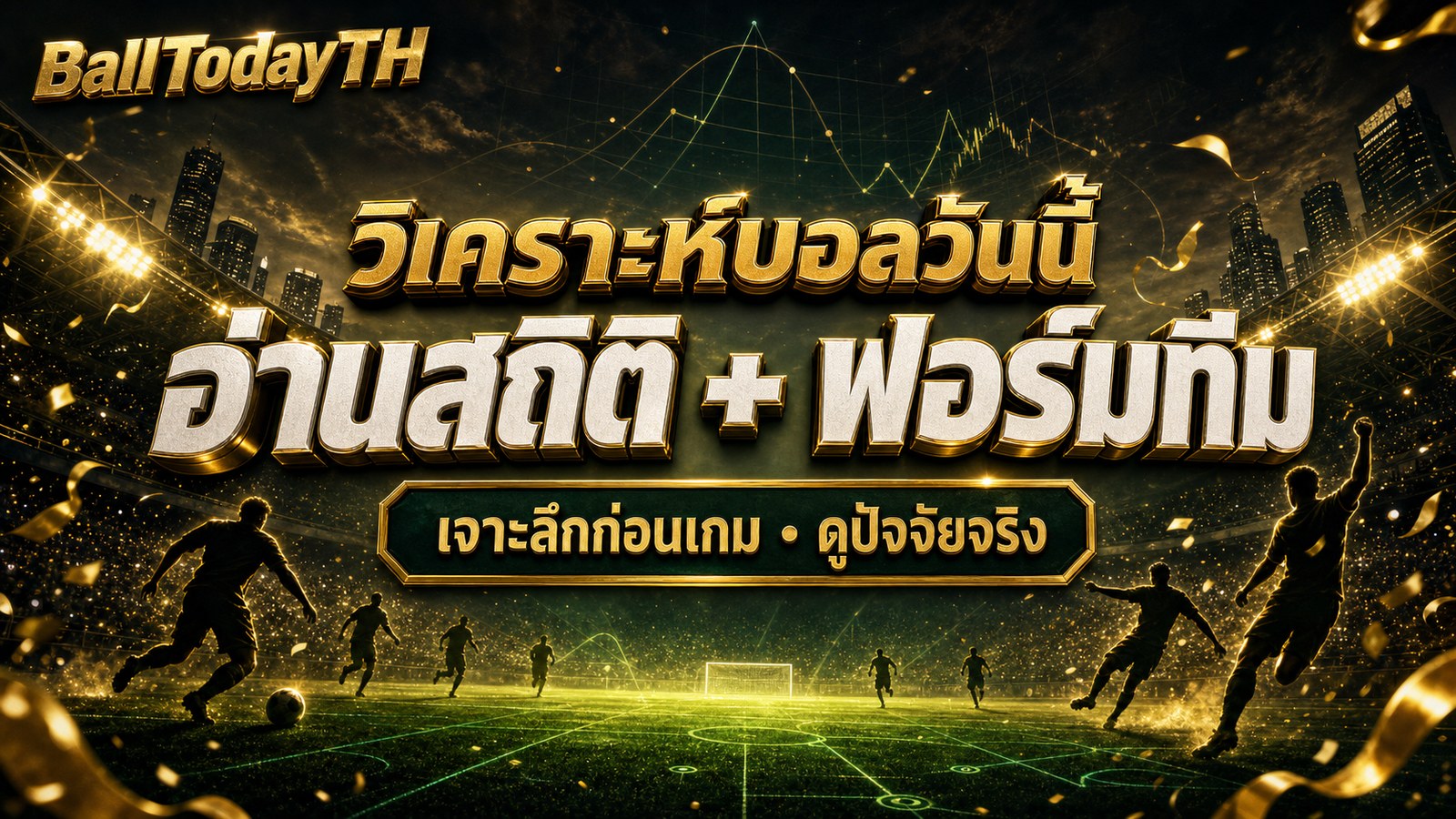 วิเคราะห์บอลวันนี้ อ่านสถิติ ฟอร์มทีม เจาะลึกก่อนเกม