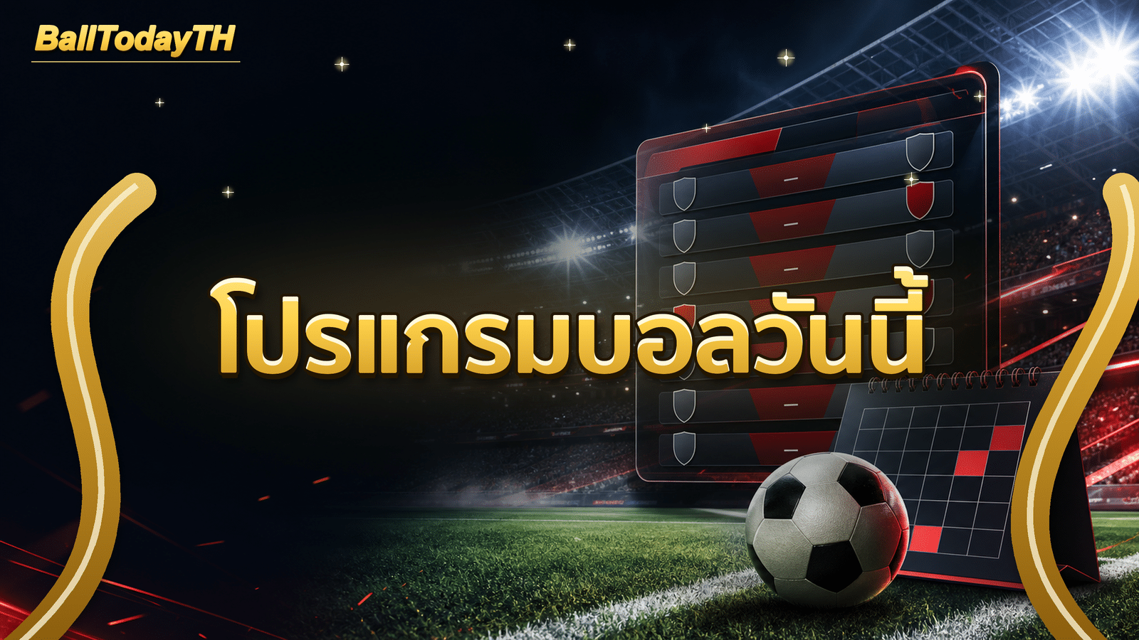โปรแกรมบอลวันนี้