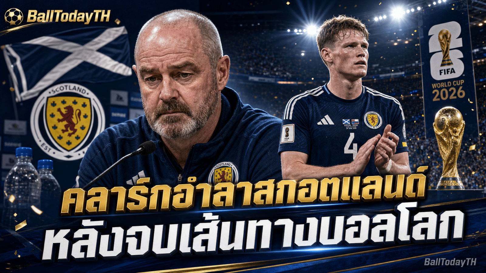 สตีฟ คลาร์กลาออกจากสกอตแลนด์หลังบอลโลก 2026
