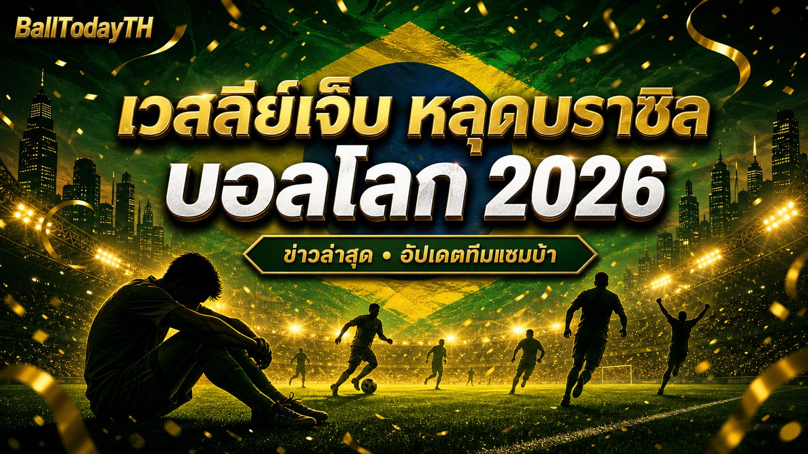เวสลีย์เจ็บ หลุดบราซิล บอลโลก 2026 ข่าวล่าสุด อัปเดตทีมแซมบ้า