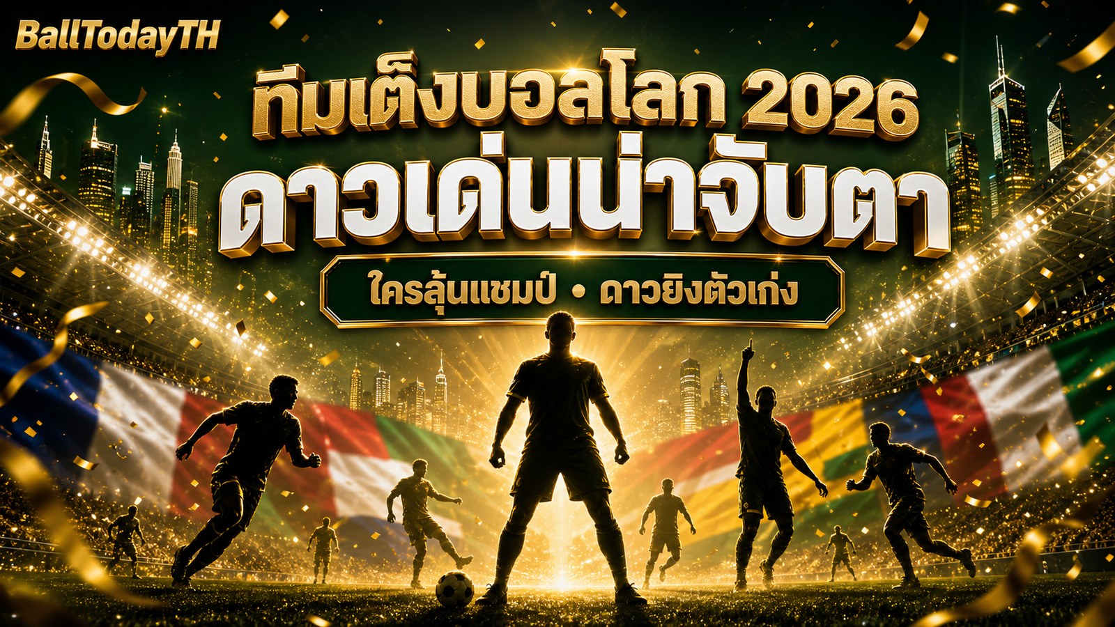 ทีมเต็งบอลโลก 2026 ดาวเด่นน่าจับตา ใครลุ้นแชมป์