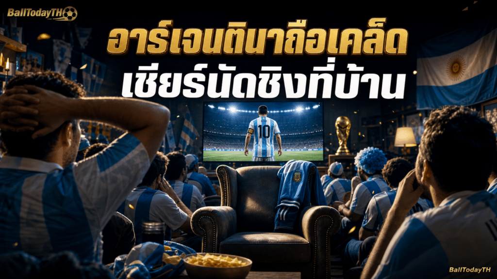 ฮาเวียร์ มิเลย์ถือเคล็ด เชียร์อาร์เจนตินานัดชิงบอลโลก 2026 จากบ้าน