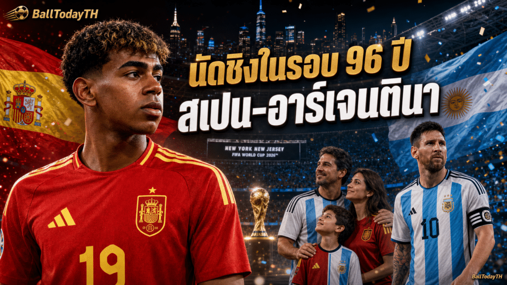 สเปน-อาร์เจนตินา: นัดชิงบอลโลกภาษาสเปนในรอบ 96 ปี