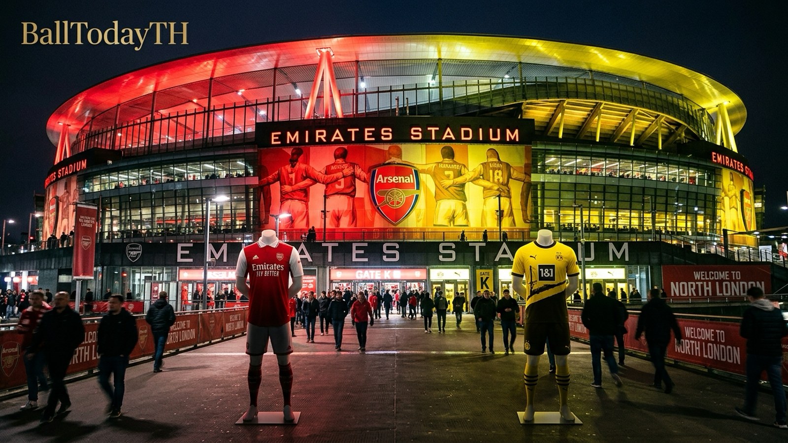 ภาพประกอบ อาร์เซนอล พบ โบรุสเซีย ดอร์ทมุนด์ Emirates Cup